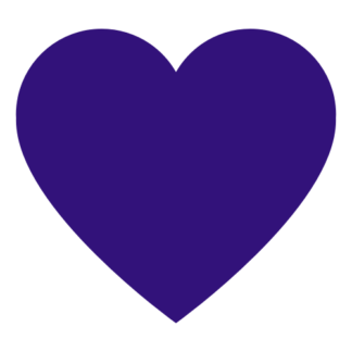 Heart Decal (Purple)